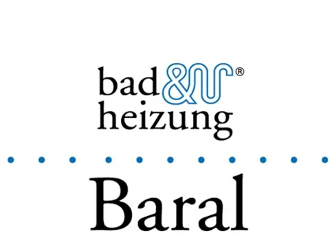 Das Logo von Bad & Heizung und Baral.