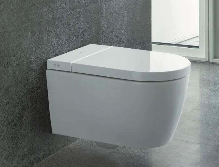 Duravit WC als Wandmontage an Granitfliesen